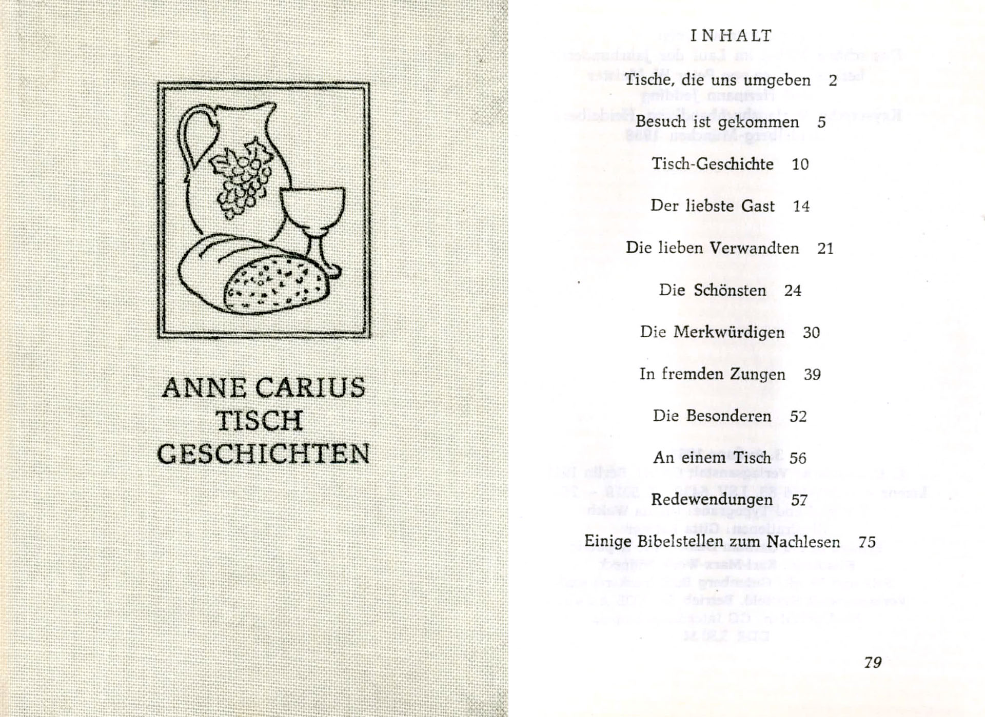 Tischgeschichten - Carius, Anne